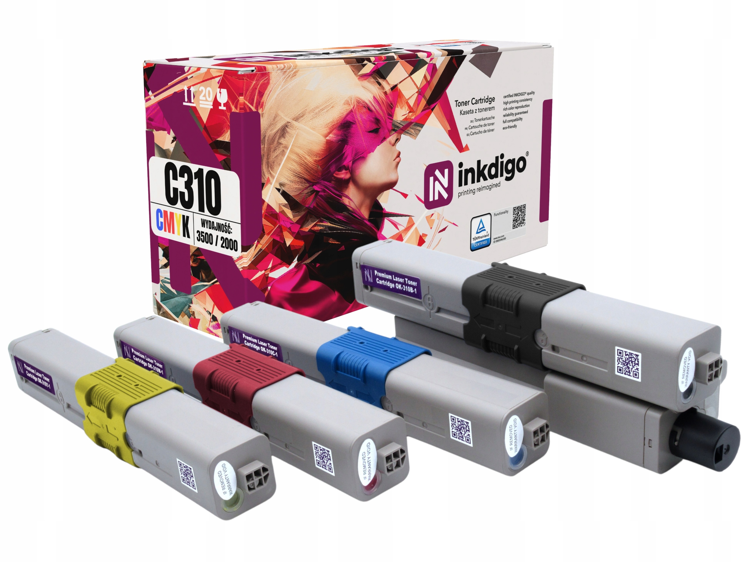 Tonery Pro Oki C310 C330 C510 MC352 MC362 MC562 XL