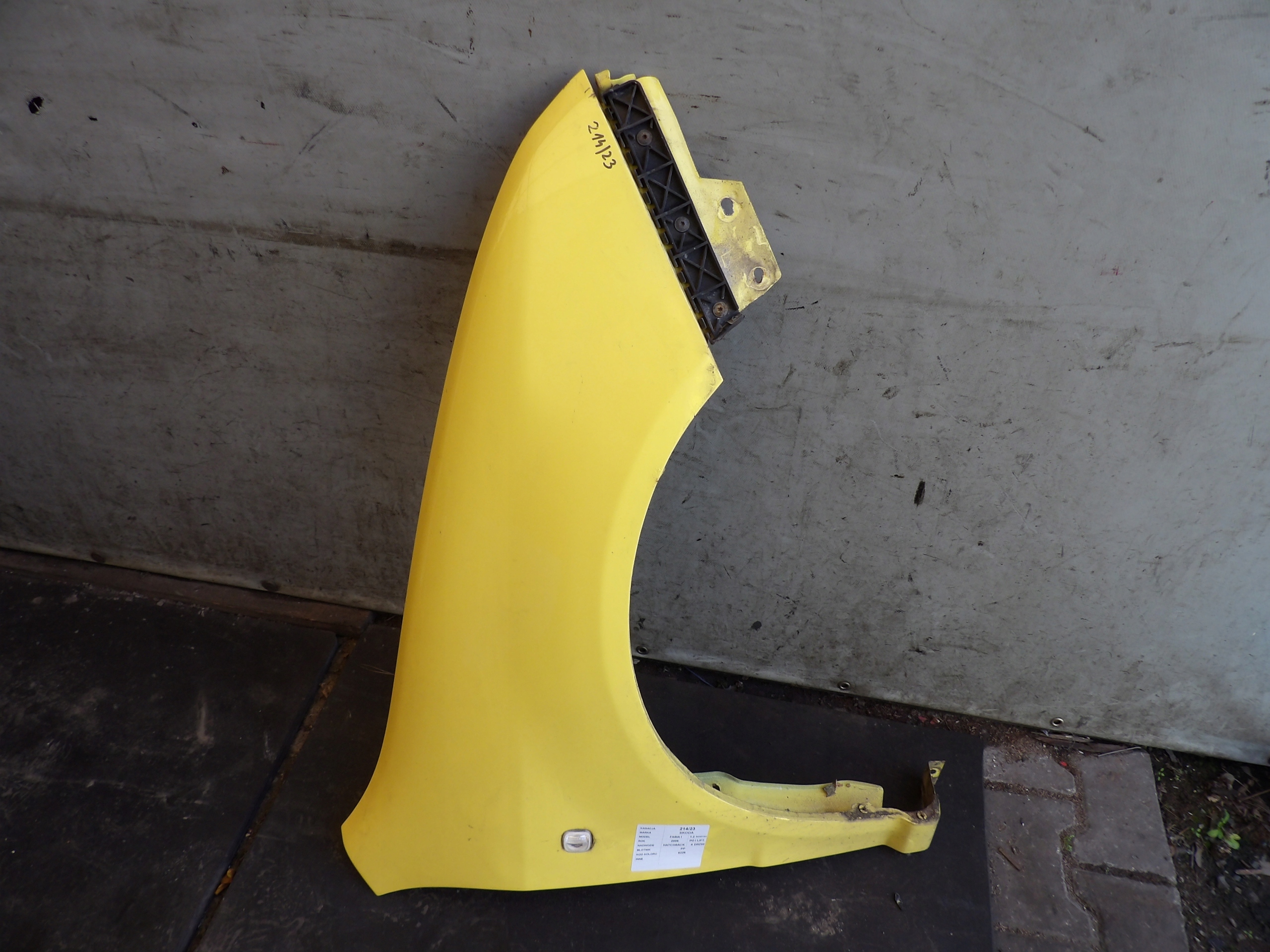 parafango Anteriore Destra Skoda Fabia e lift lak. 6226