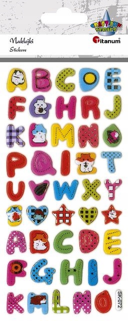 Alfabet literki naklejki dla dzieci 457696