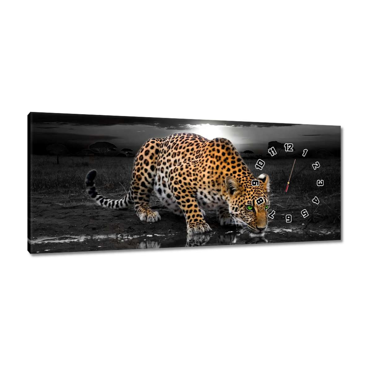 Nástěnné hodiny 100x40 Gepard Do Ložnice
