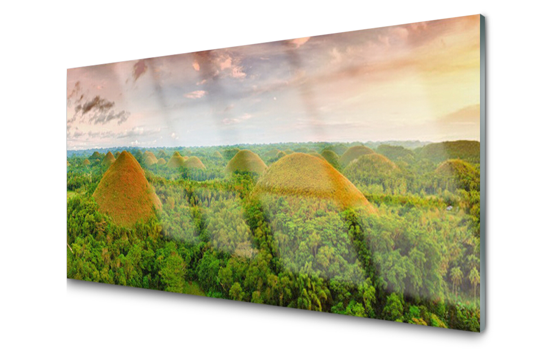 

Panel szklany dekor Las Widok 140x70 + Klej