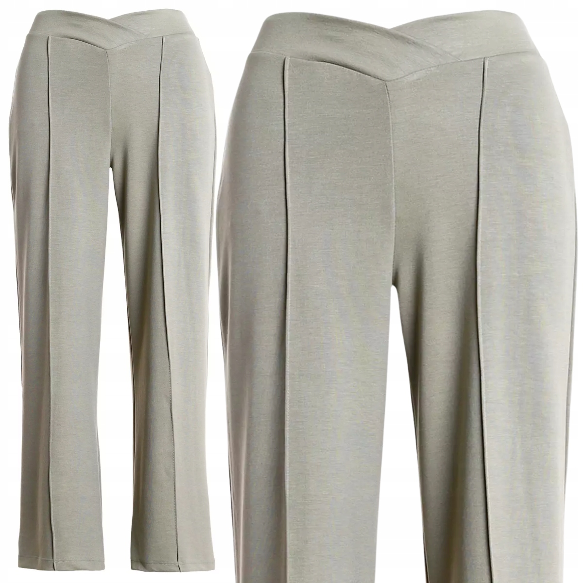 Spodnie Damskie Wiskozowe Stylowe Komfortowe Moraj XXL