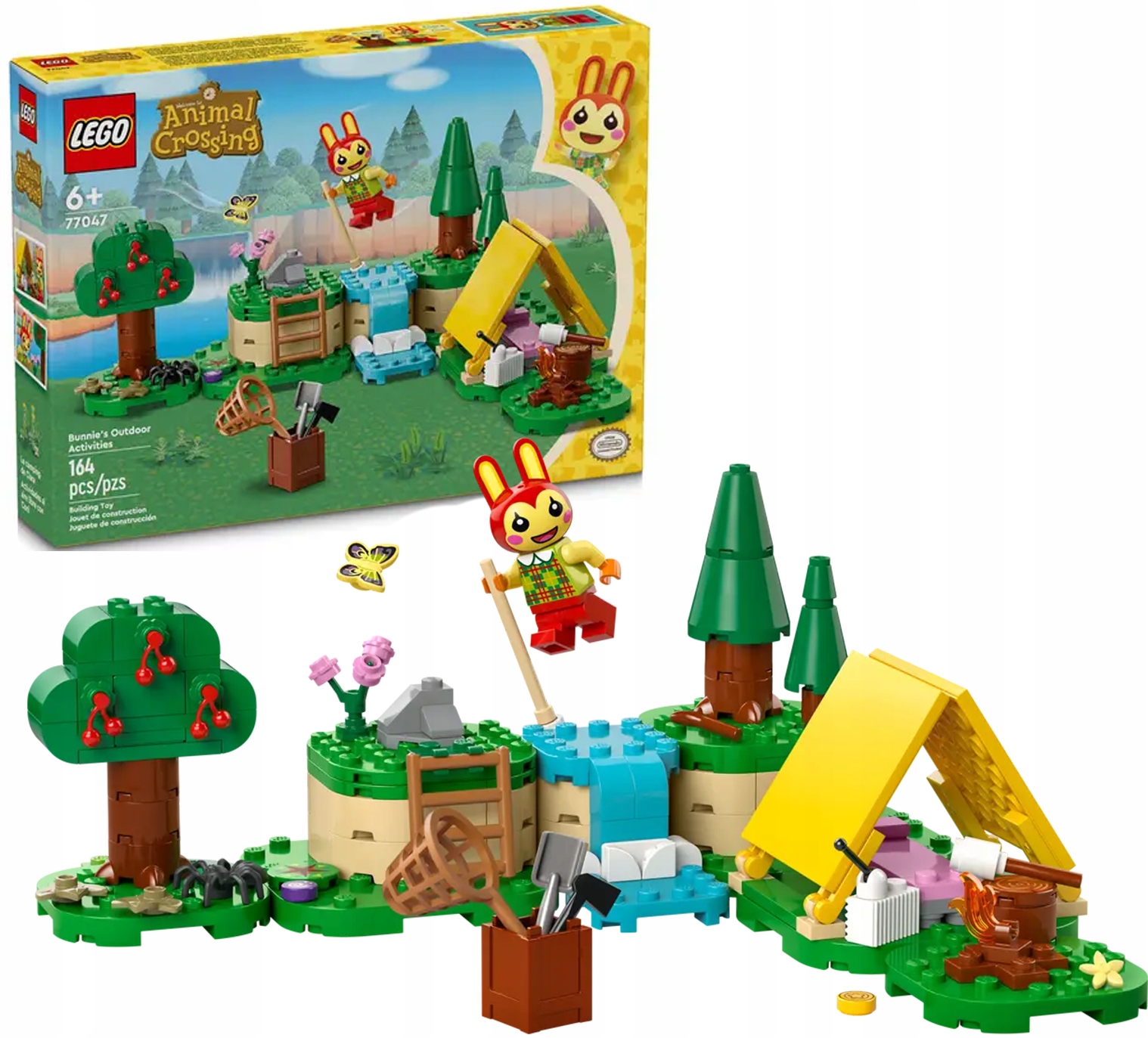 Lego Animal Crossing Zábava na čerstvém vzduchu Bunnie 77047