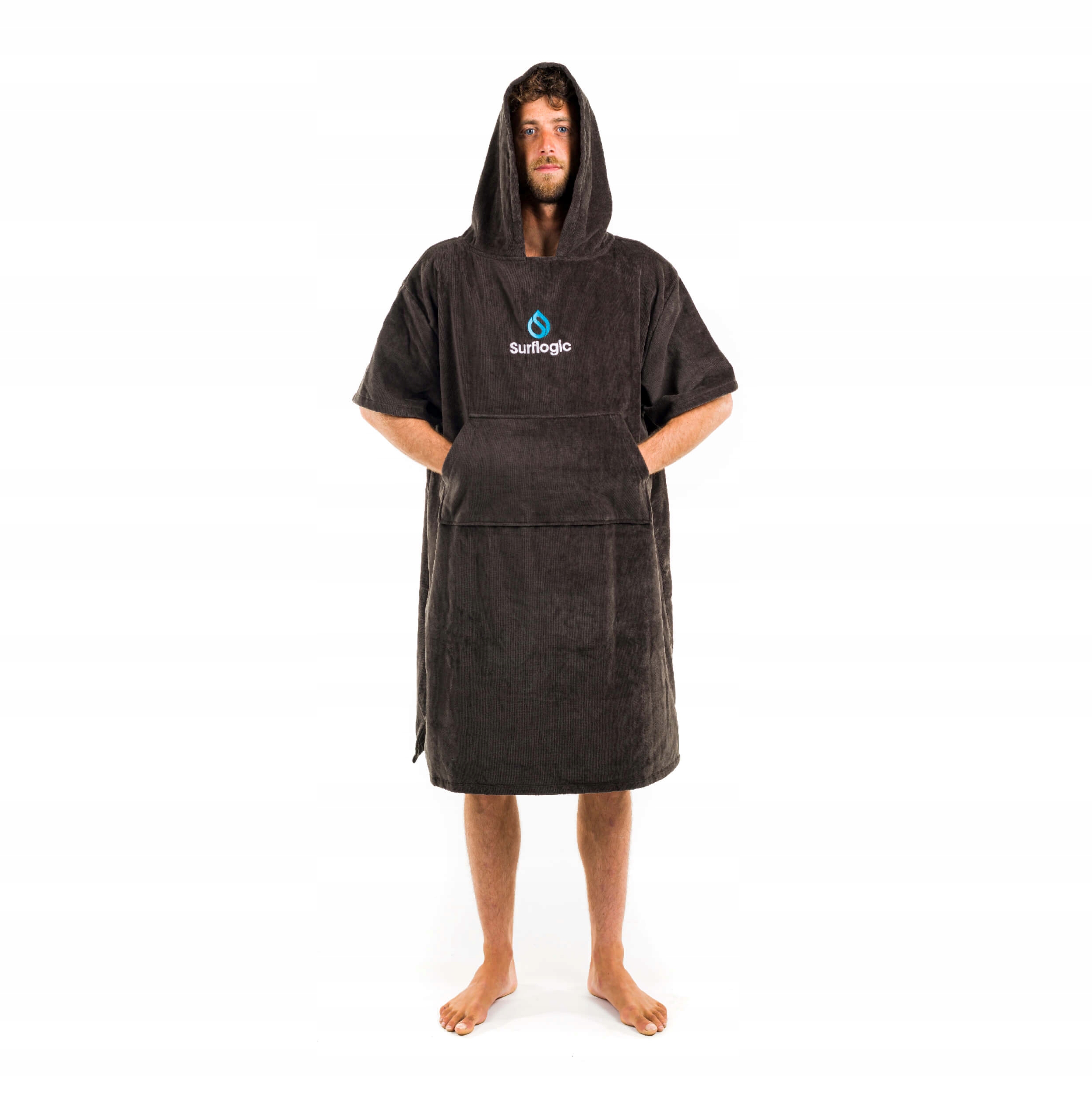 Poncho Surf Logic czarne kite kitesurfing