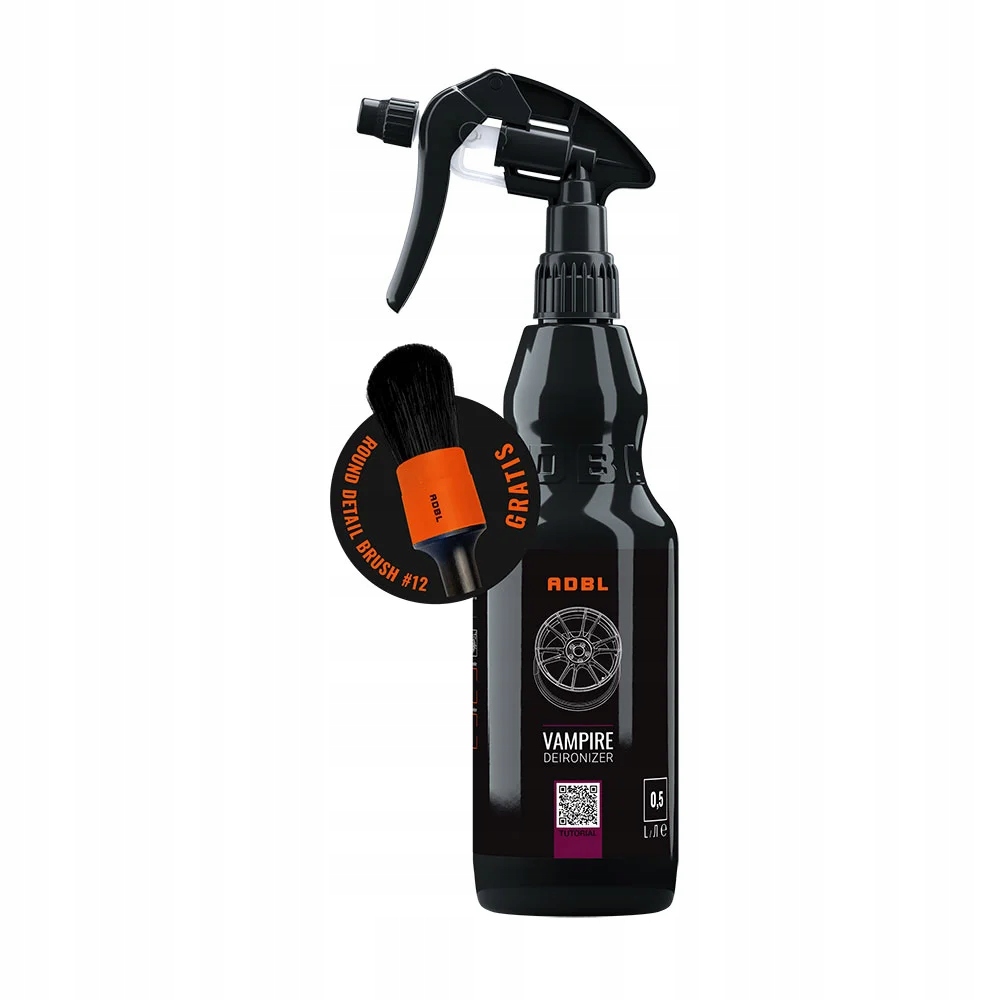 ADBL _ VAMPIRE 500ML + ROUND DETAIL BRUSH _ PŁYN DO CZYSZCZENIA MYCIA FELG