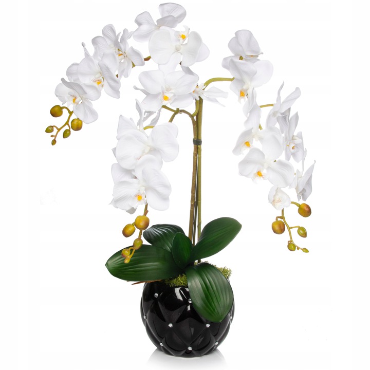 

Storczyk sztuczny kwiaty 3 łodygi Orchidea glamour