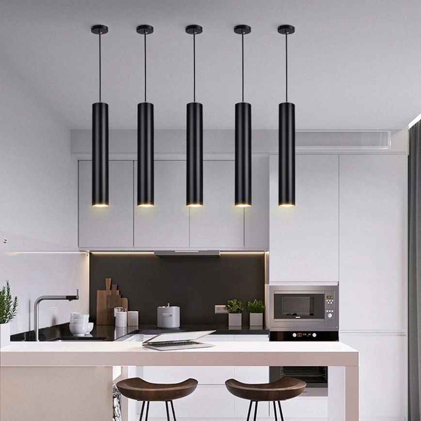 Lampa WISZĄCA TUBA ZWIS SOPEL WAHADŁO CZARNA Zasilanie sieciowe