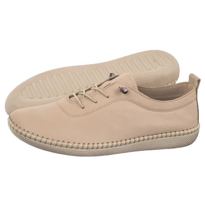 Kožené boty Dámské Polobotky Artiker Béžové 58C3070 Béžové