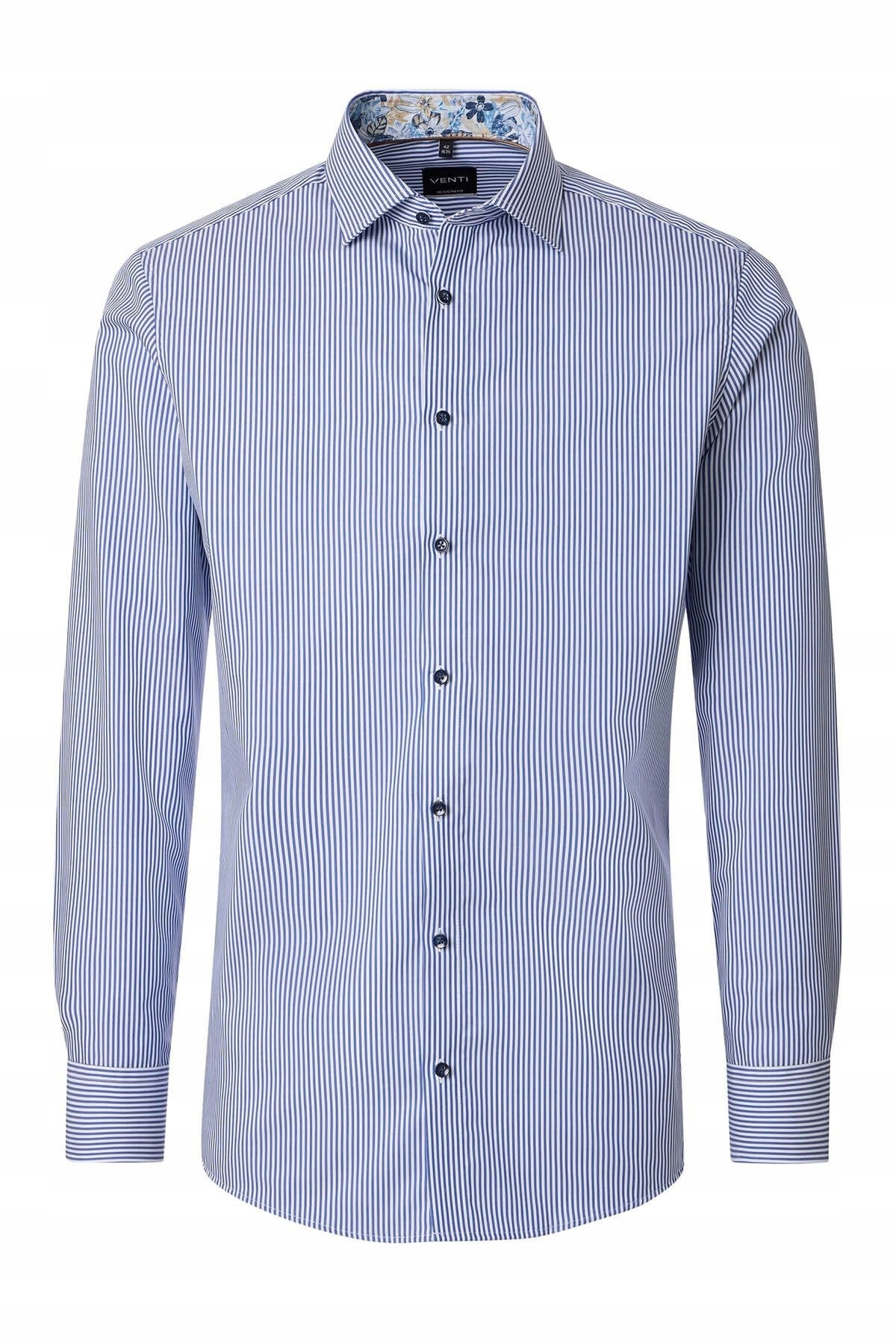 Venti Velká Elegantní Košile, Velké Rozměry, Modrá, 4XL, 50