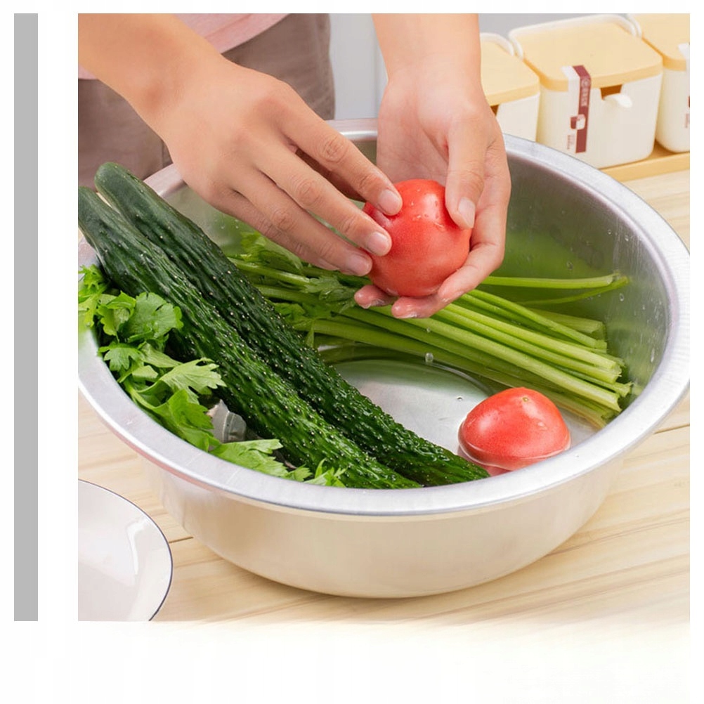 MISKA DO SAŁATKI MYCIE MISKI NA RYŻ ALUMINIOWE Marka bez marki