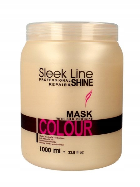 STAPIZ SLEEK LINE MASKA COLOR WŁ FARBOWANE 1000 ML