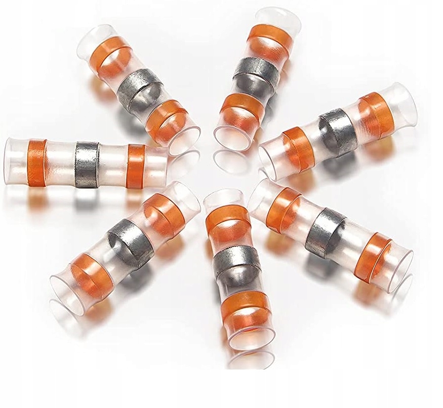 

10x Szybkozłączka termokurczliwa z cyną 10.0 mm