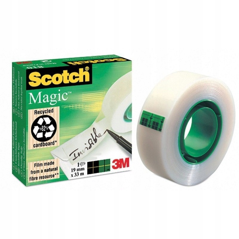 

Taśma biurowa 19x33m matowa w pudełku 3M Scotch
