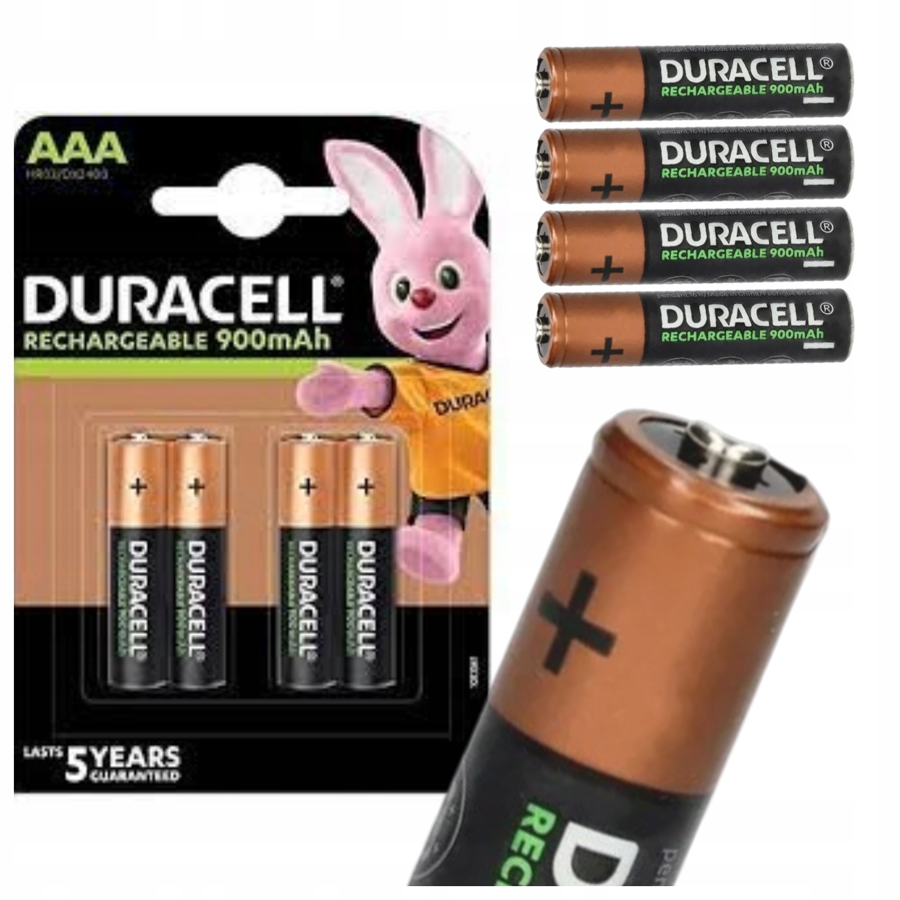 Akumulatorek Duracell AAA (R3) 900 mAh NiMH 4 szt.