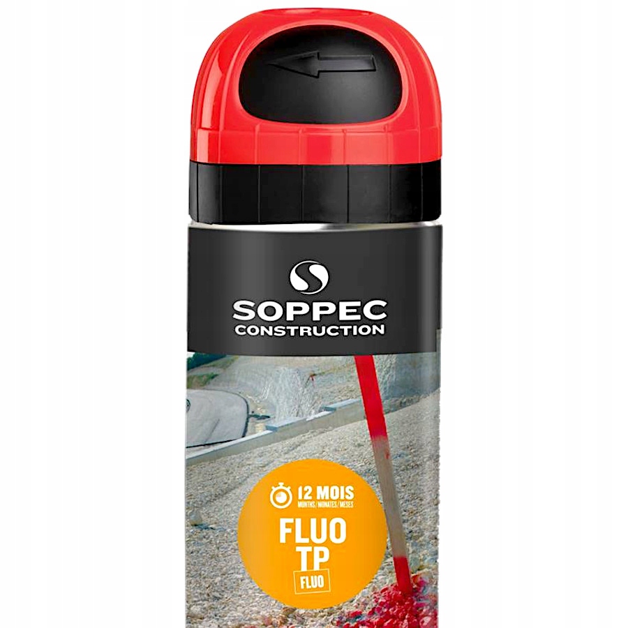 Soppec FLUO TP Farba geodezyjna Czerwona 12msc Marka Soppec
