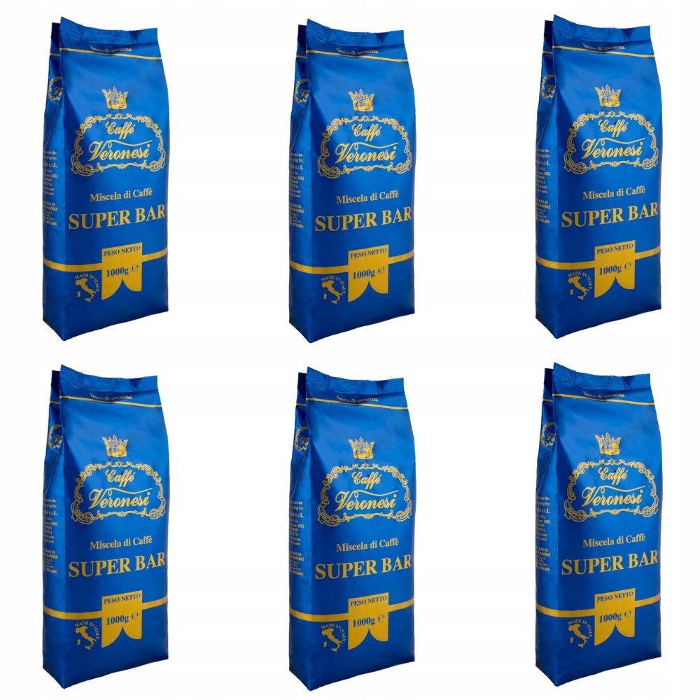 Levně Káva zrnková Veronesi Bar 80% Arabika káva káva sada 6 kg