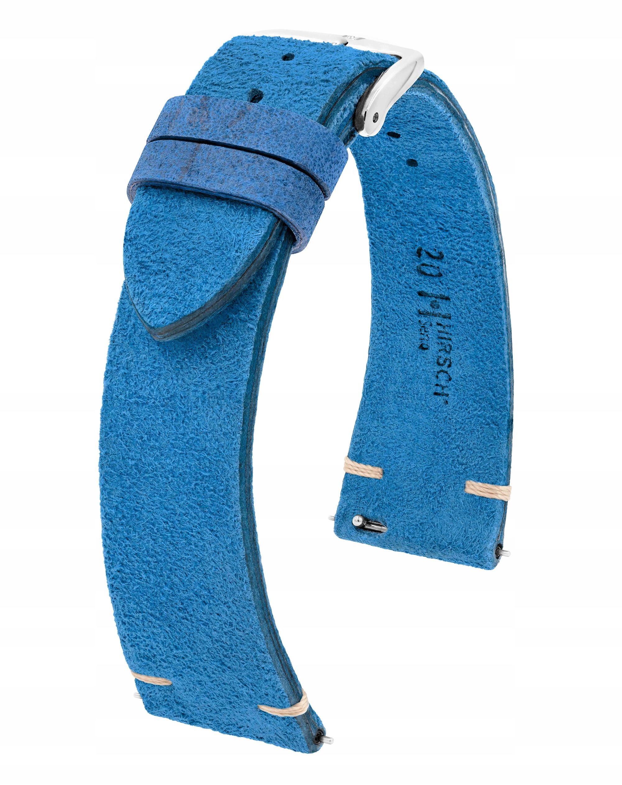 Řemínek Na Hodinky Hirsch Serro Sky Blue 20 MM 05564080-2-20