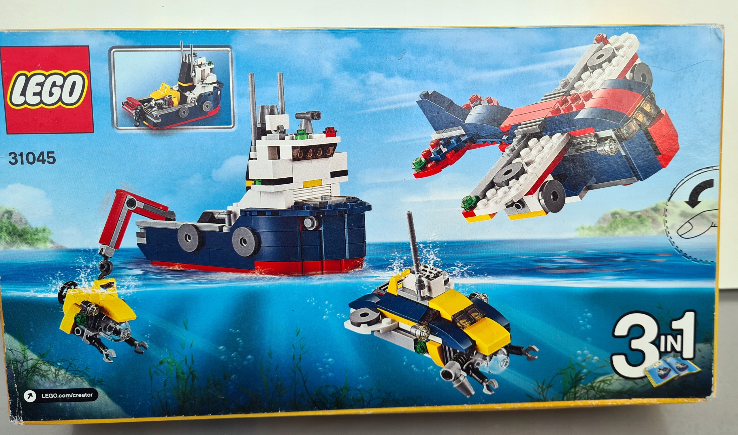 LEGO Creator 3w1 31045 Badacz oceanów POWYSTAWOWY Bohater brak