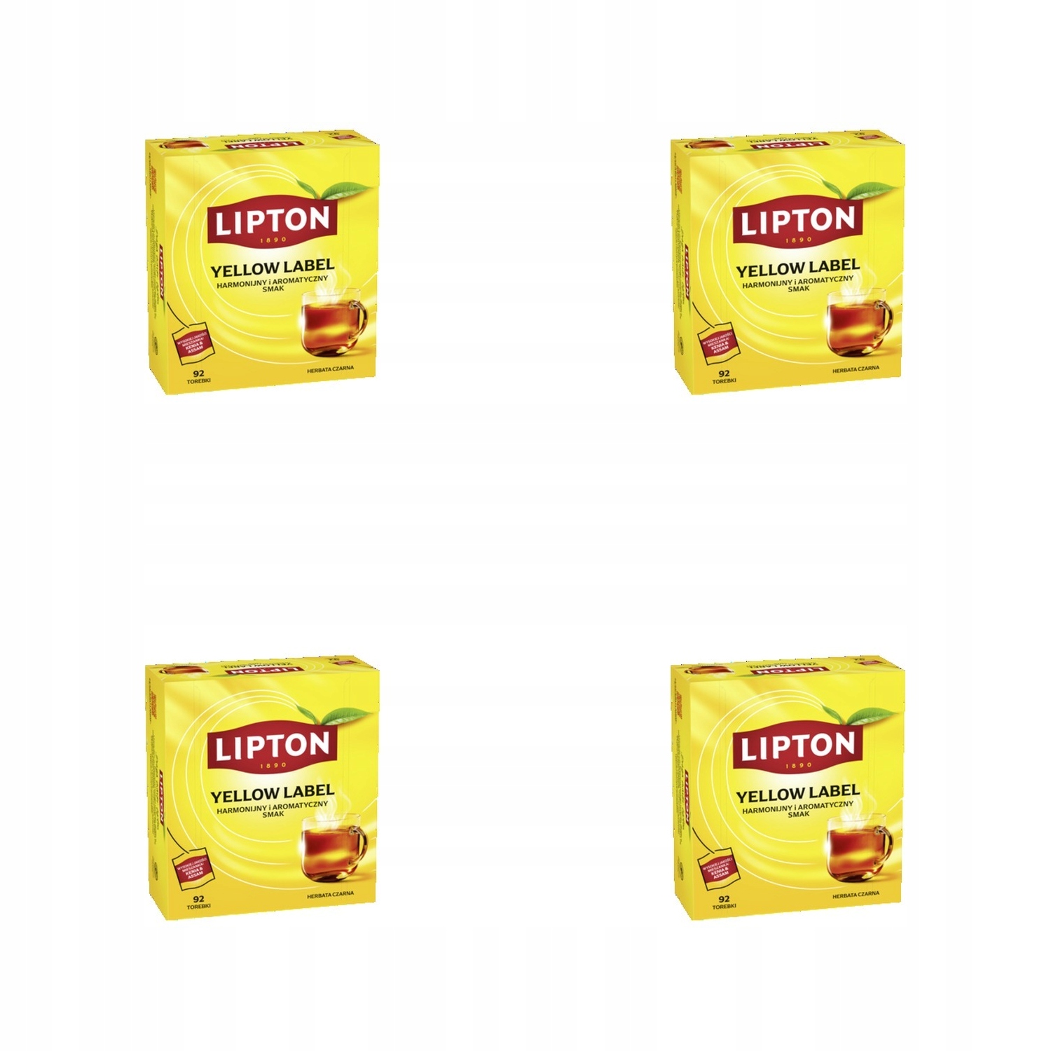 4x 184g Lipton yellow label 92tb