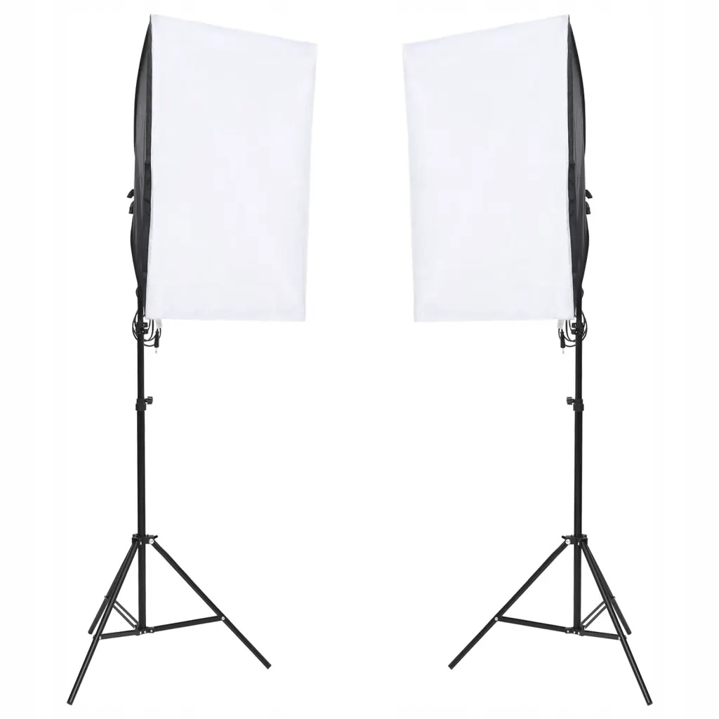 Fotograficzny zestaw studyjny z lampami i tłem Typ oświetlenia Ciągłe