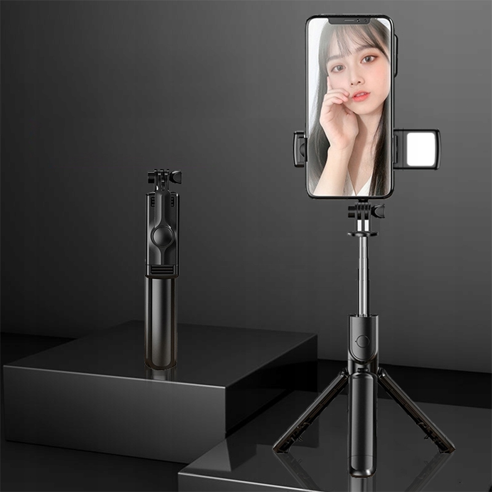 STATYW DO GOPRO TRIPOD SELFIE STICK UCHWYT SOLIDNY Kijek Statyw Bluetooth Obsługiwane systemy operacyjne Android iOS