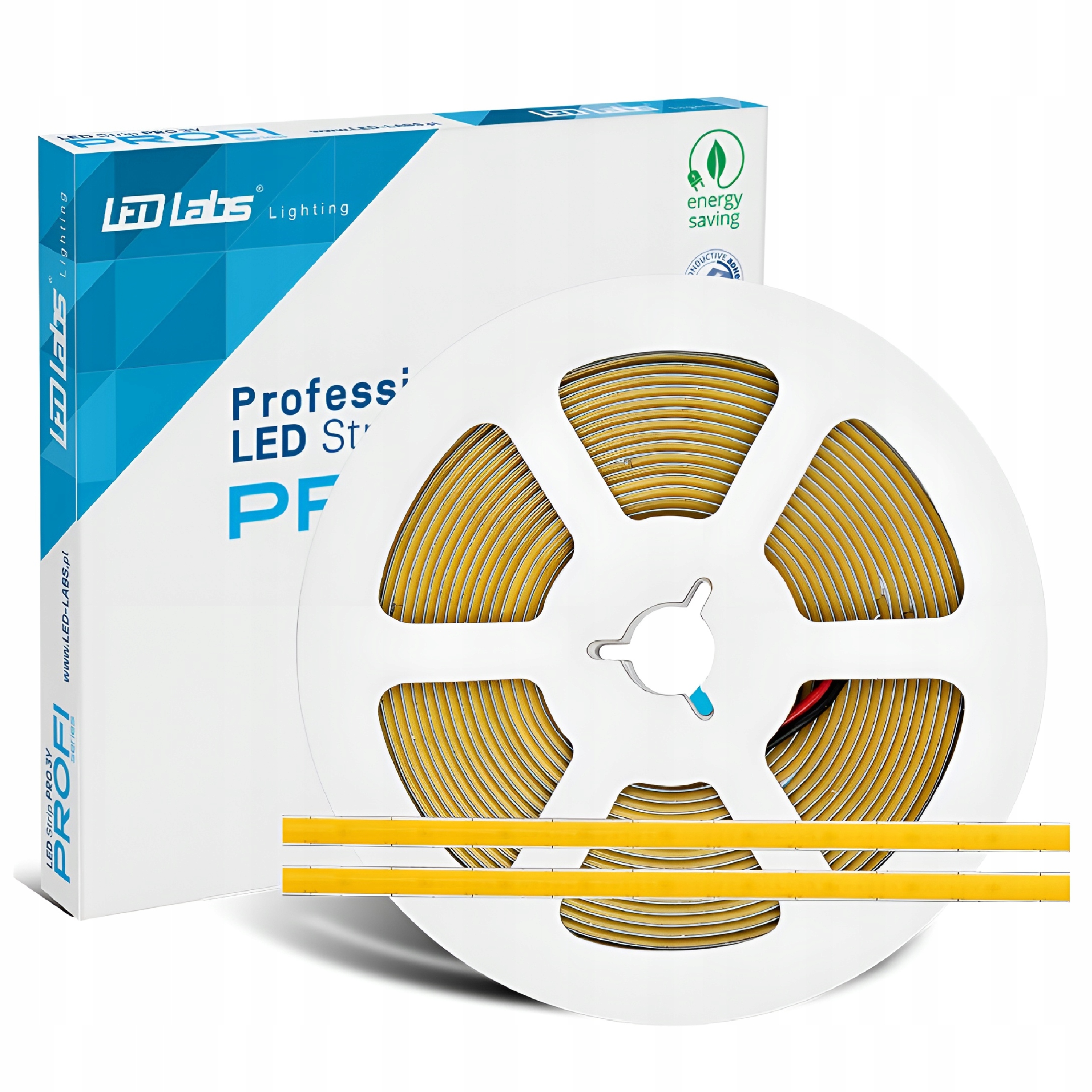 Led pásek 24V 5 m Cob 30 W Neutrální barva 4000K Mono Profi Úzký 5 mm Premium