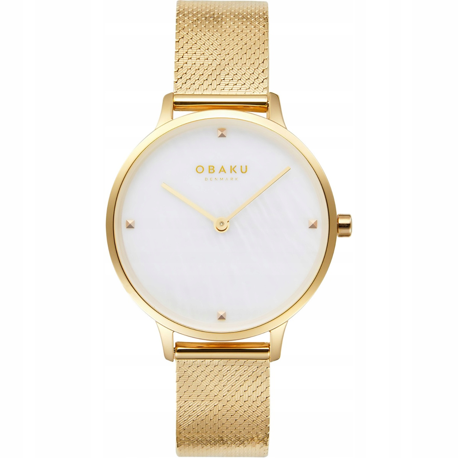Dámské hodinky Obaku Denmark V295LXGWHG zlaté