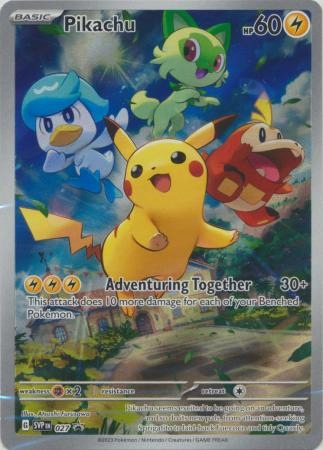 ポケモンカードゲーム ND27 Pikachu - SVP027 - Illustration Rare Promo Pokemon • Opinie