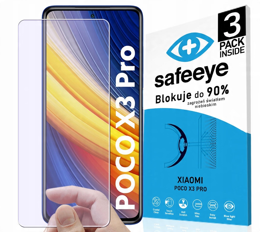 

3x Anti Blue Szkło Do Xiaomi Poco X3 Pro