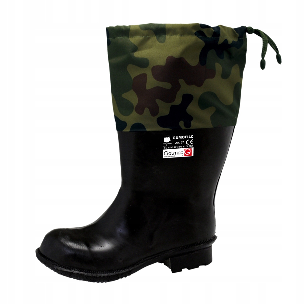 Kalosze ocieplane zimowe Z PRAWDZIWEJ GUMY R. 47