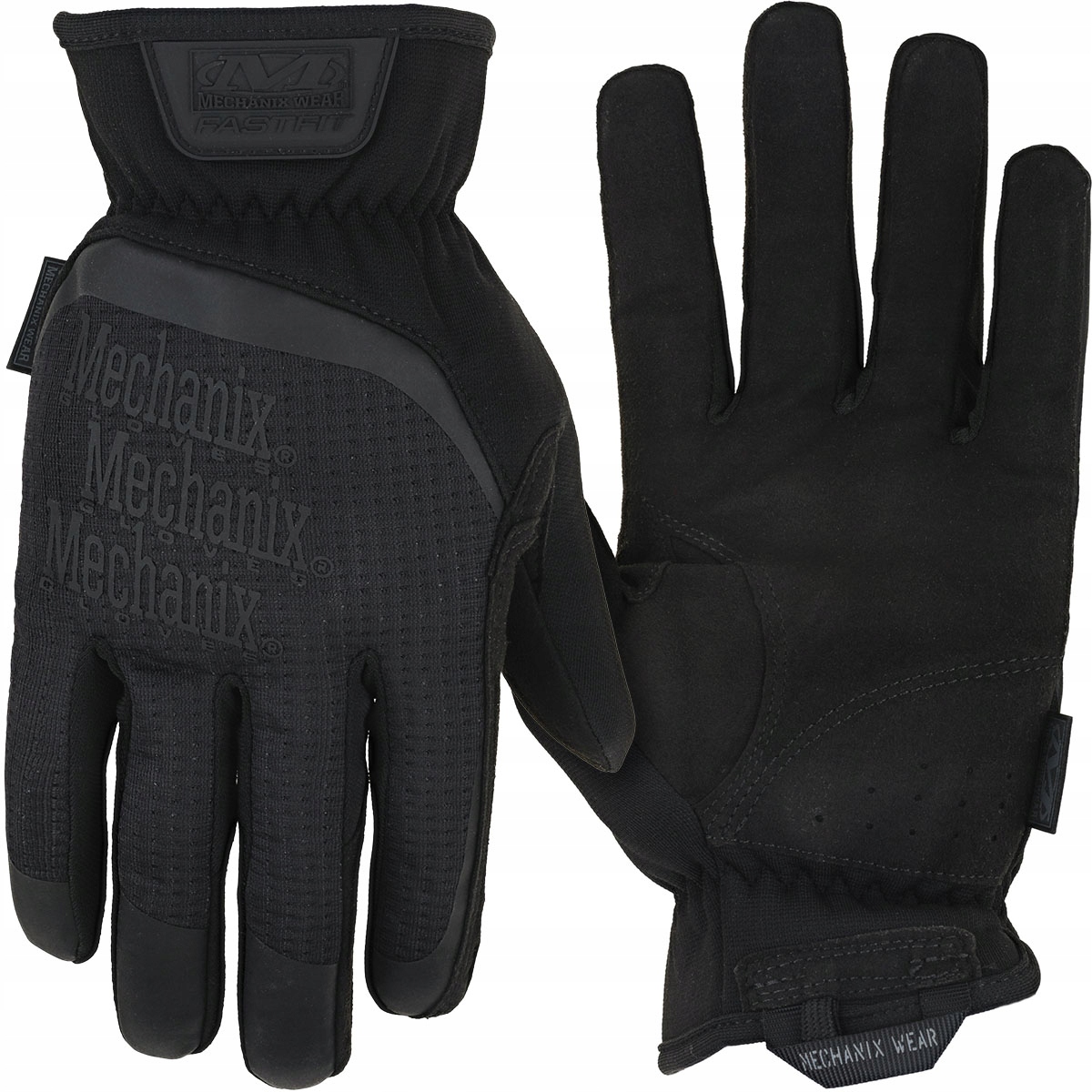 Rękawiczki Rękawice Taktyczne Wojskowe Ochronne Mechanix FastFit Czarne XL