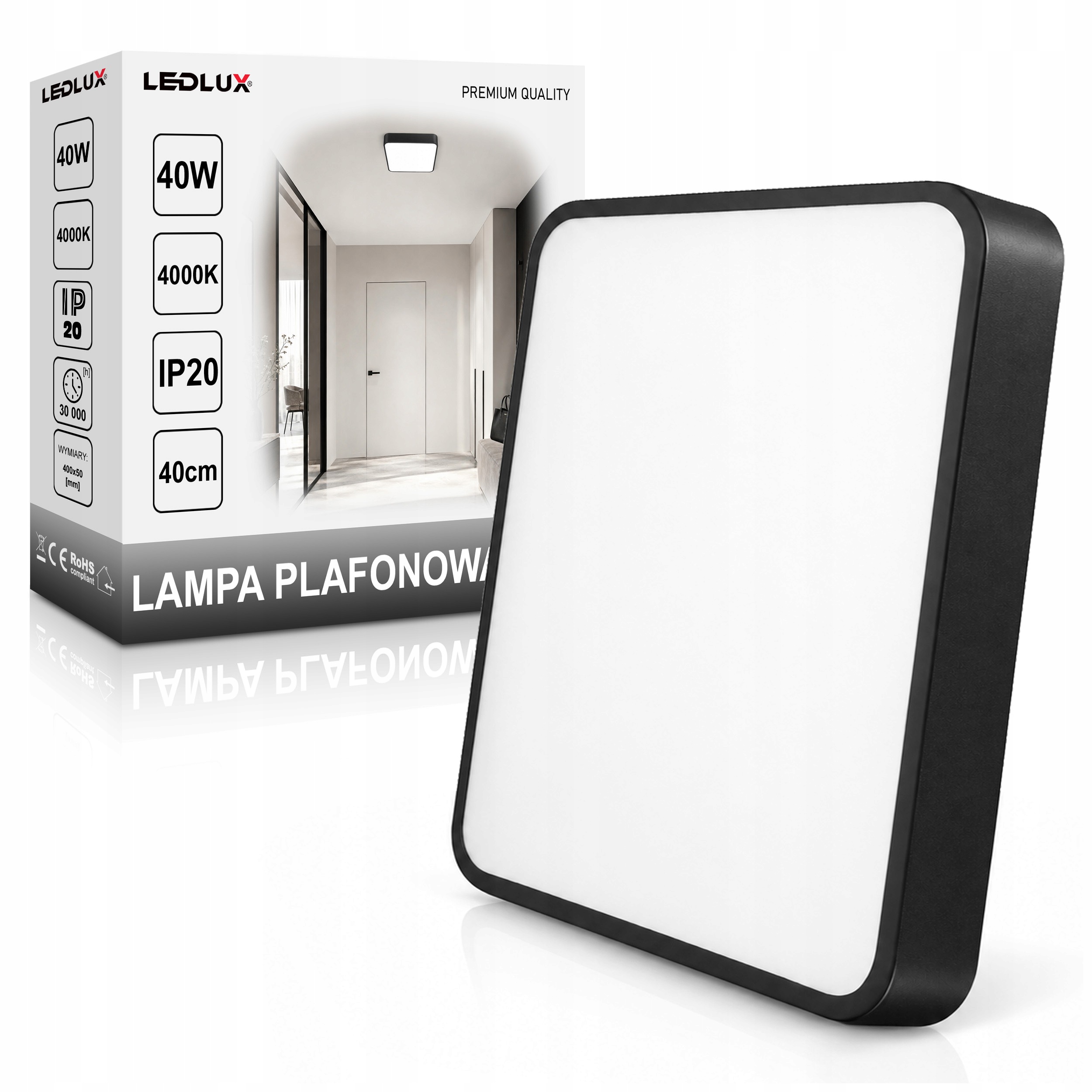 Led Stropní Svítidlo stropní svítidlo Led panel 40W neutrální
