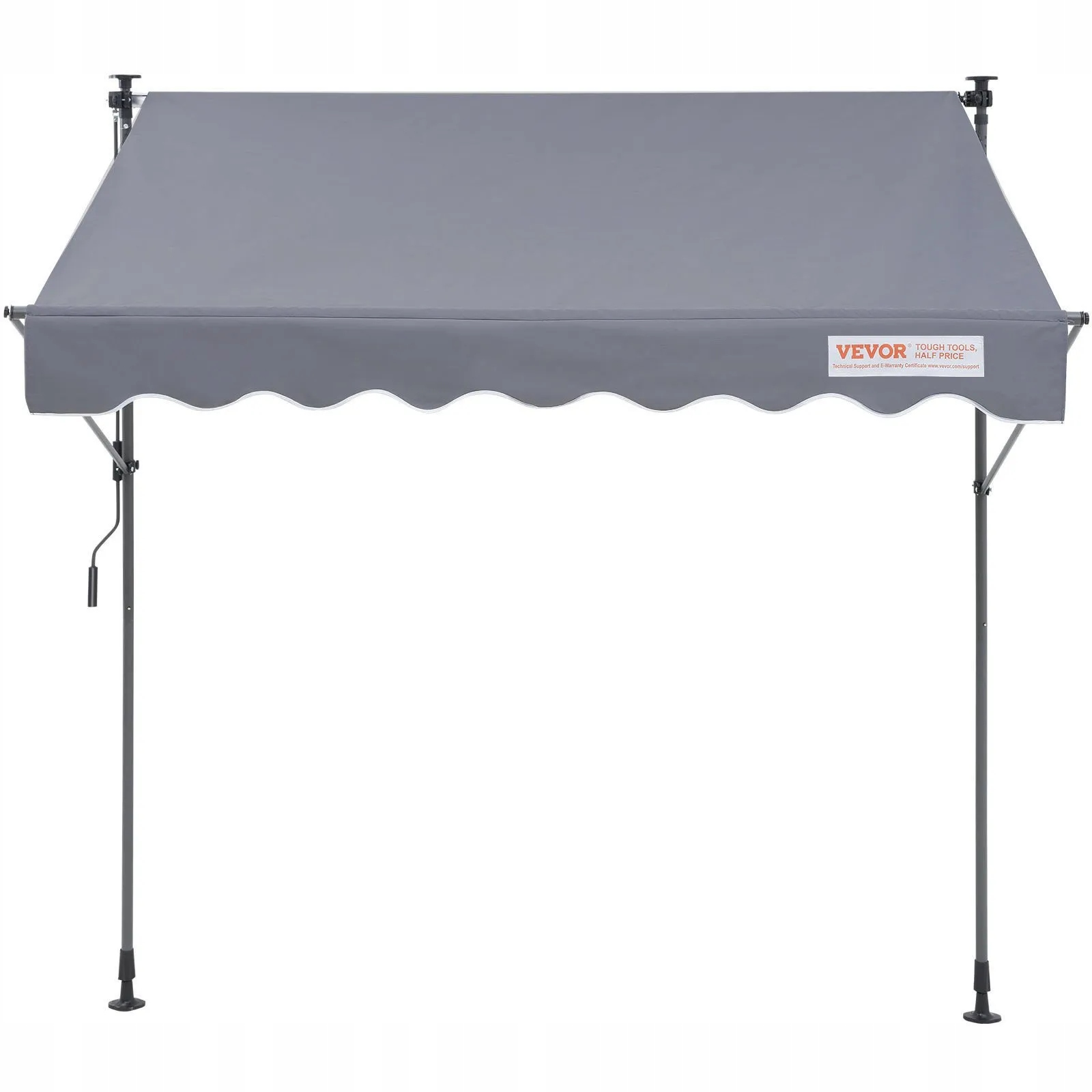 Terasová markíza šírka 2 m, ručná, nastaviteľná strieška s závesom na balko