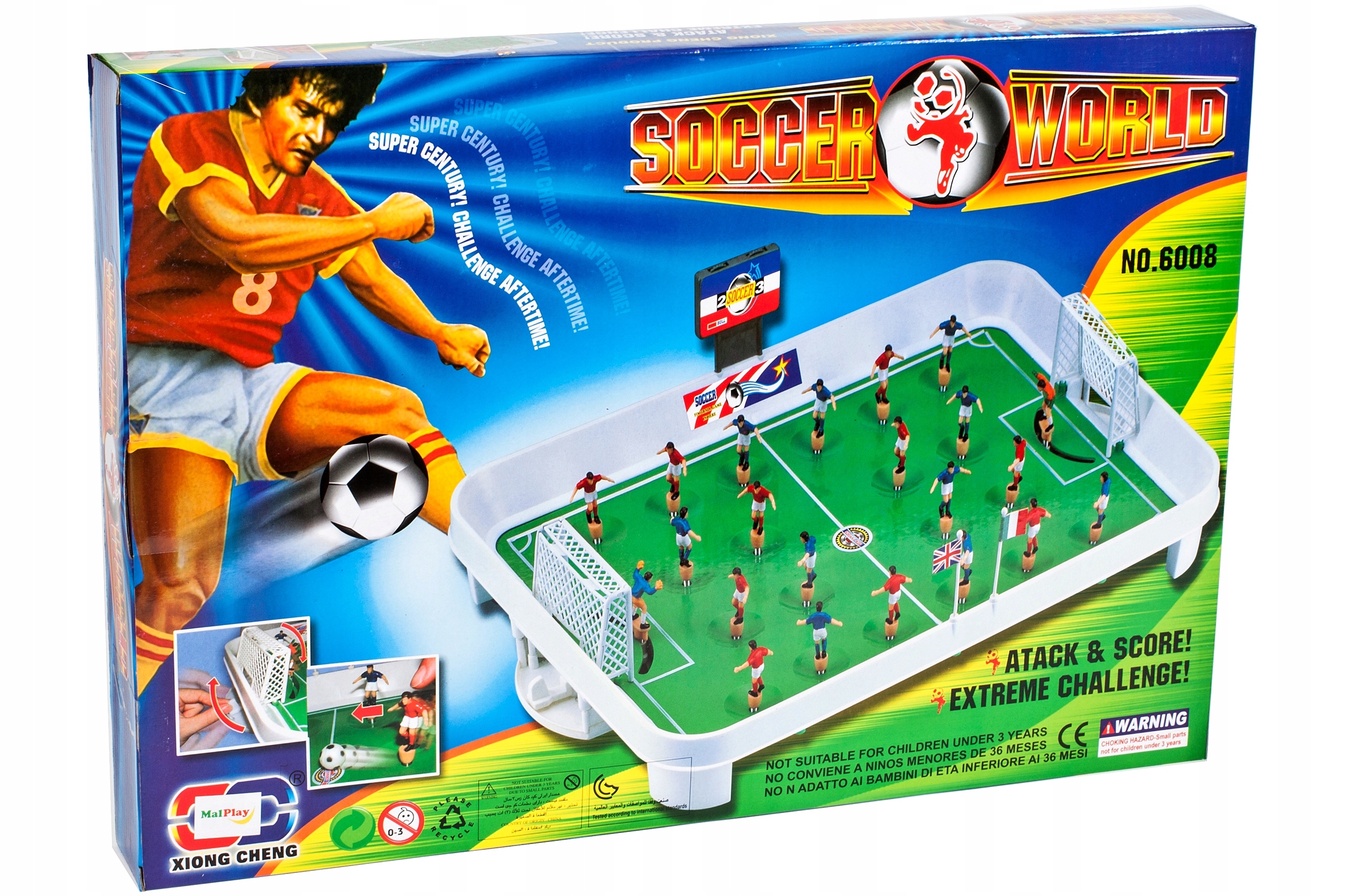 PIŁKARZYKI SPRĘŻYNOWE 22 PIŁKARZY PIŁKA BOISKO GRA Płeć chłopcy