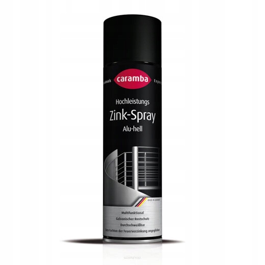 Caramba Cynk Alu Jasny, ochrona antykorozyjna , cynk, alucynk, Spray 500 ml
