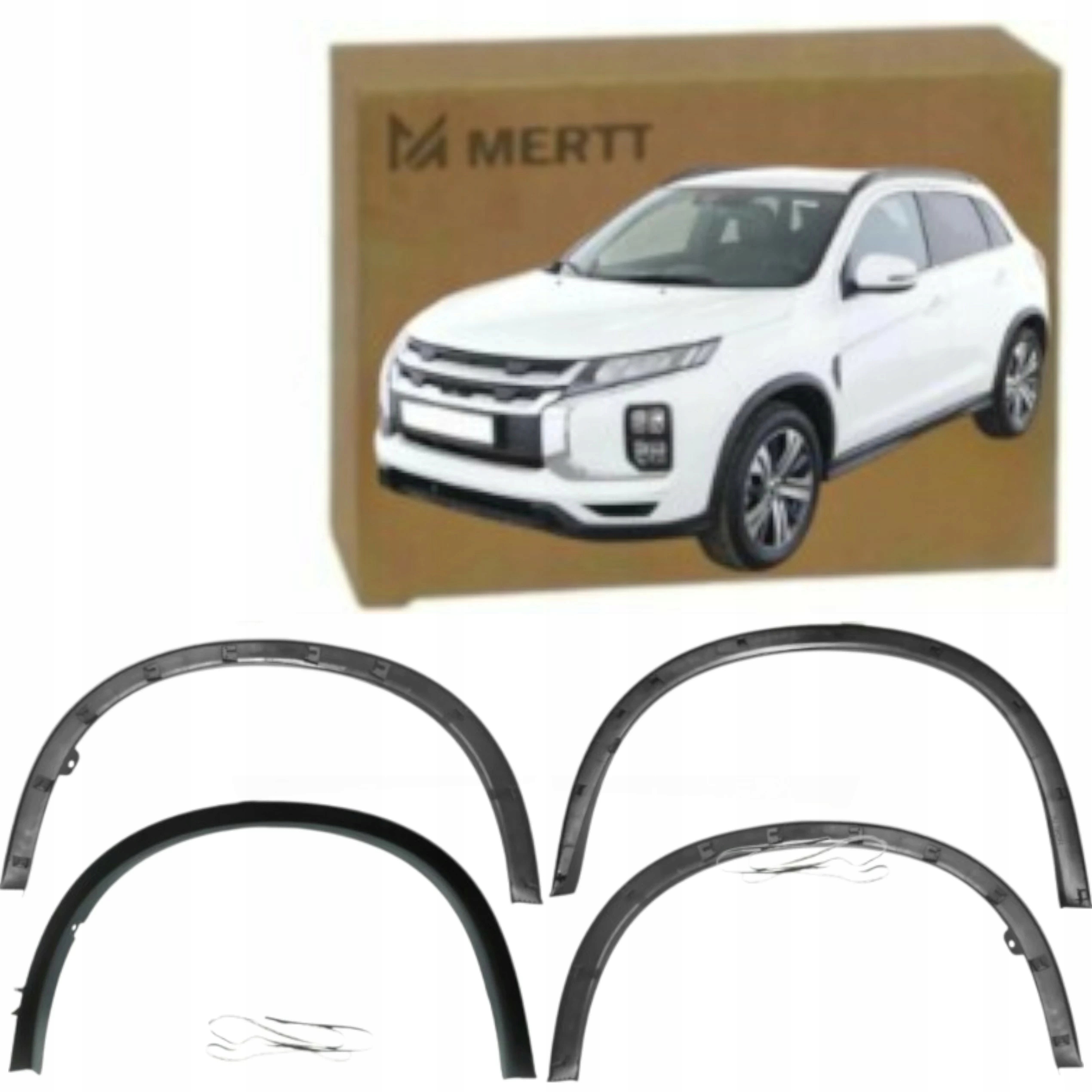 Krytky Lišty Blatníku Přední Zadní Komplet Mitsubishi Asx 2020-