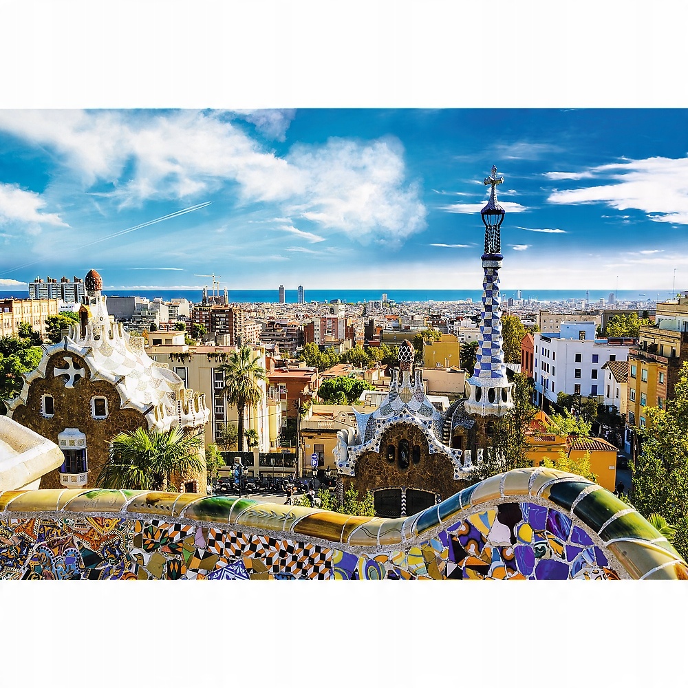 

Puzzle Ławka Park Guell Barcelona 1500 El Trefl