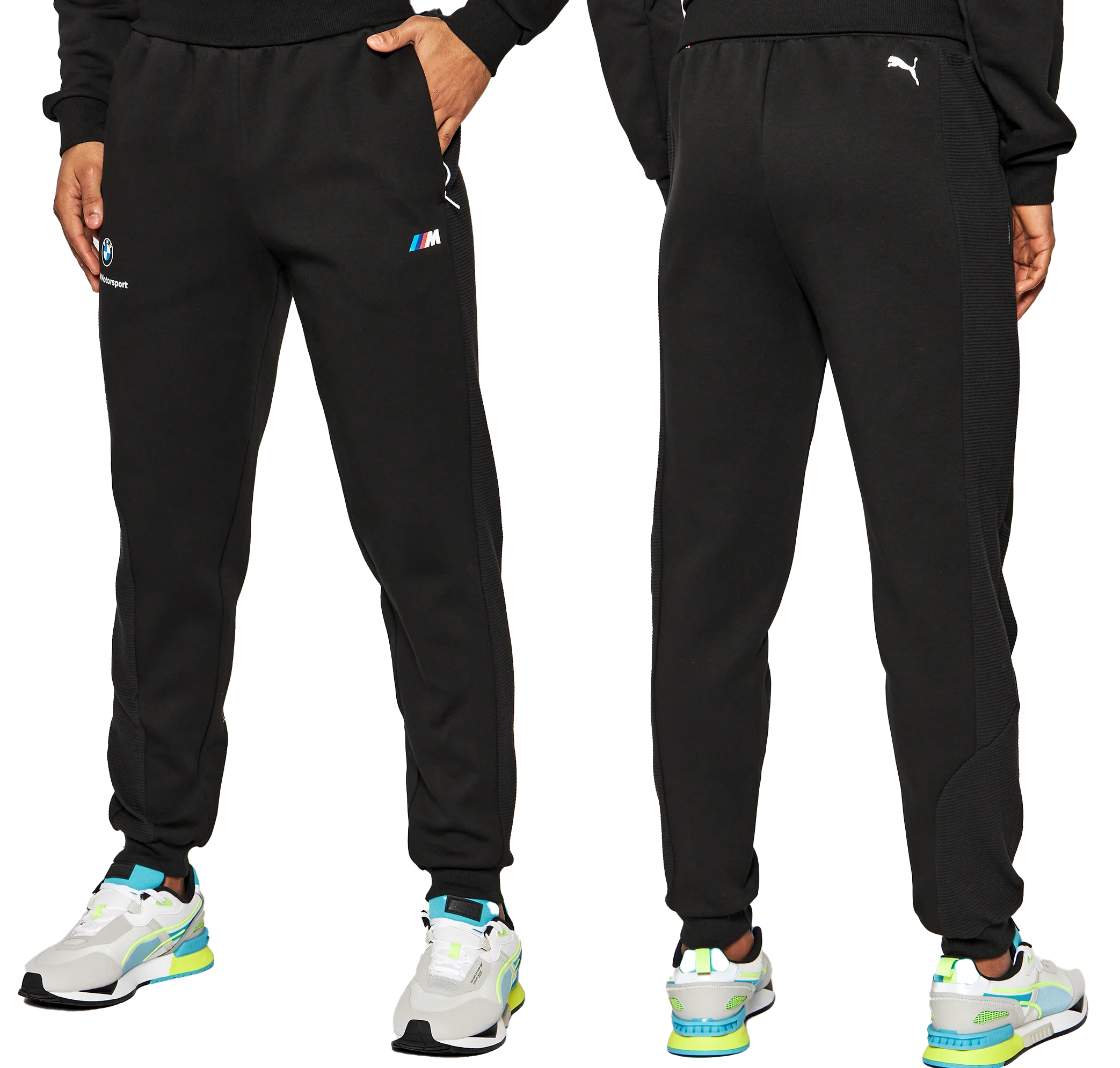 2888 Spodnie Puma Bmw Motorsport Mpower Męskie Kieszenie Na Zamki Bawełn Xs