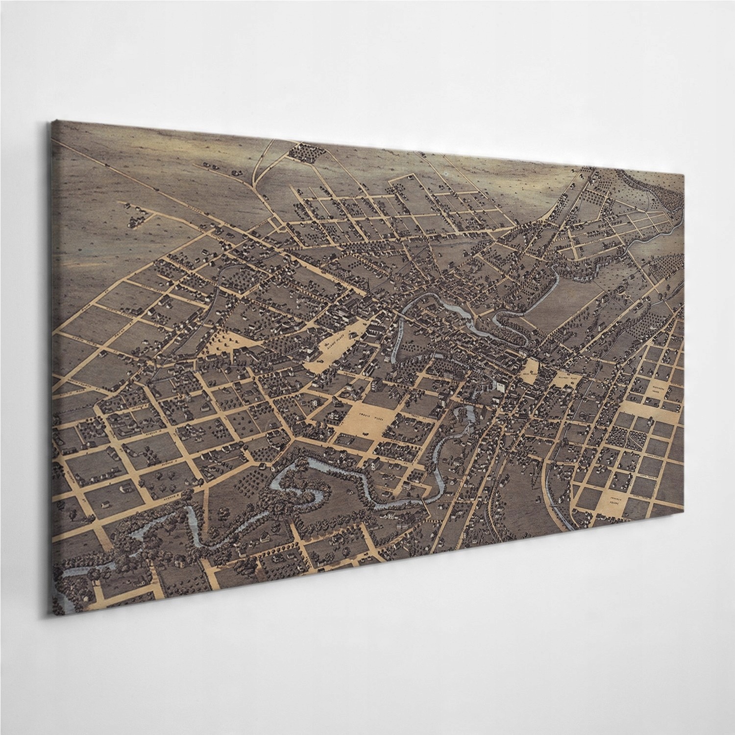

Foto-obraz na ścianę Mapa San Antonio Retro 100x50