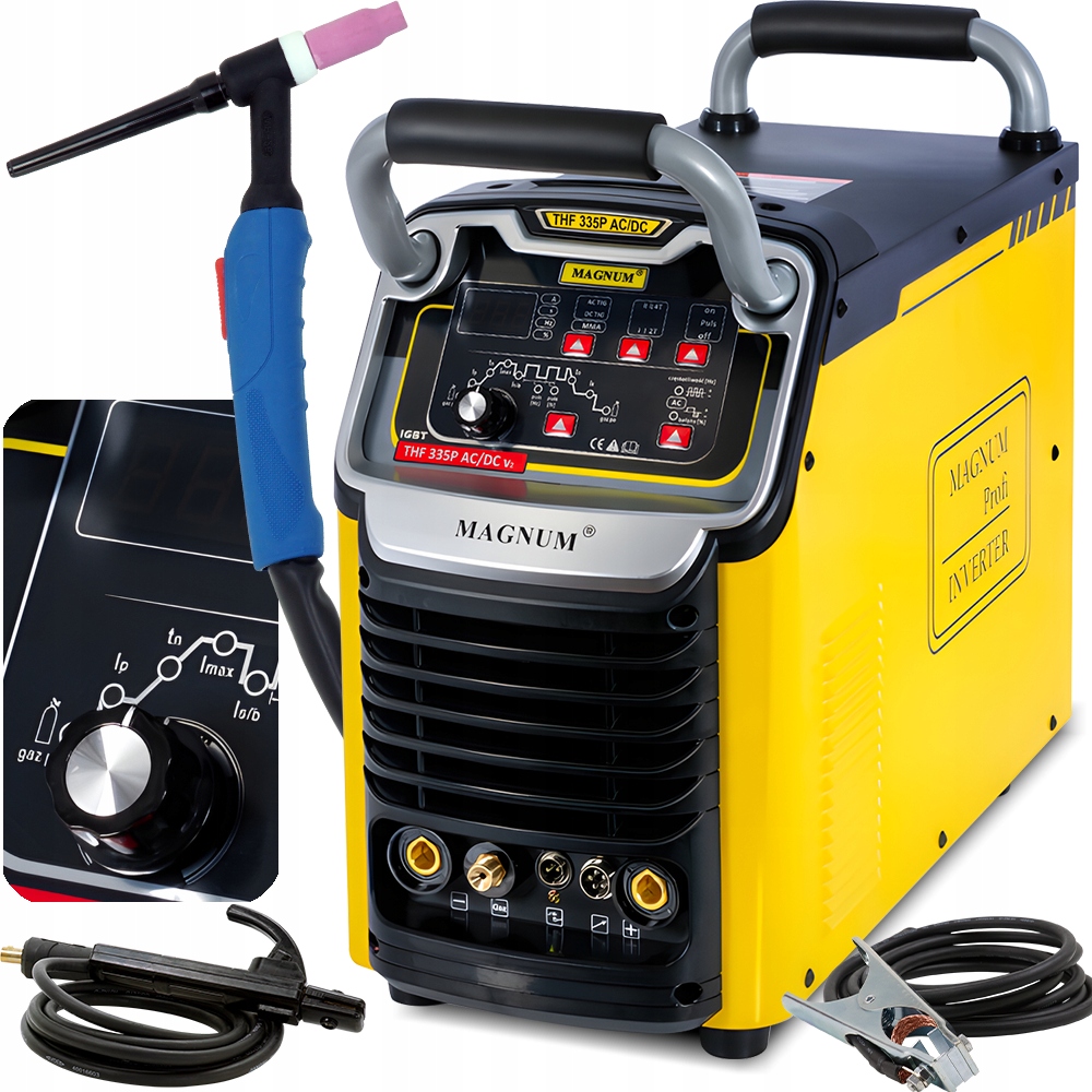 Spawarka Tig Ac DC 315 A Puls Hf Mma inwertorowa Igbt Magnum Thf 335P 400V
