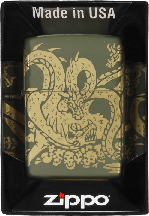 Zapalovač Zippo Dragon Design 60006958 Větruodolný benzínový