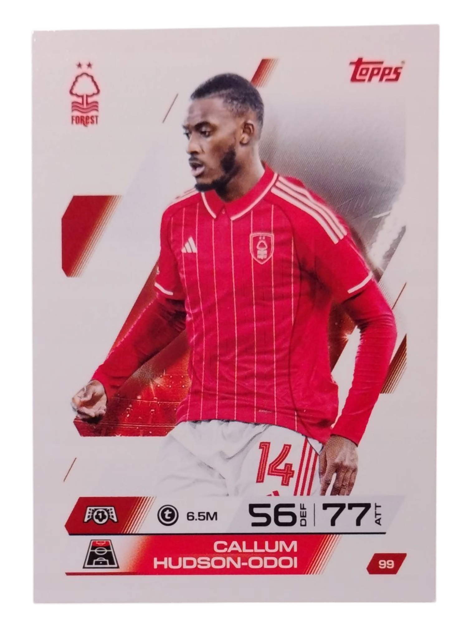 Topps Match Attax 2025-2026 Base Card Callum Hudson-ofoi Nottingham 99