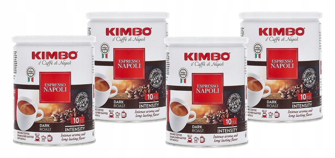 Kawa mielona Kimbo Espresso Napoli 4x250g (1kg) puszka "czytaj Opis"