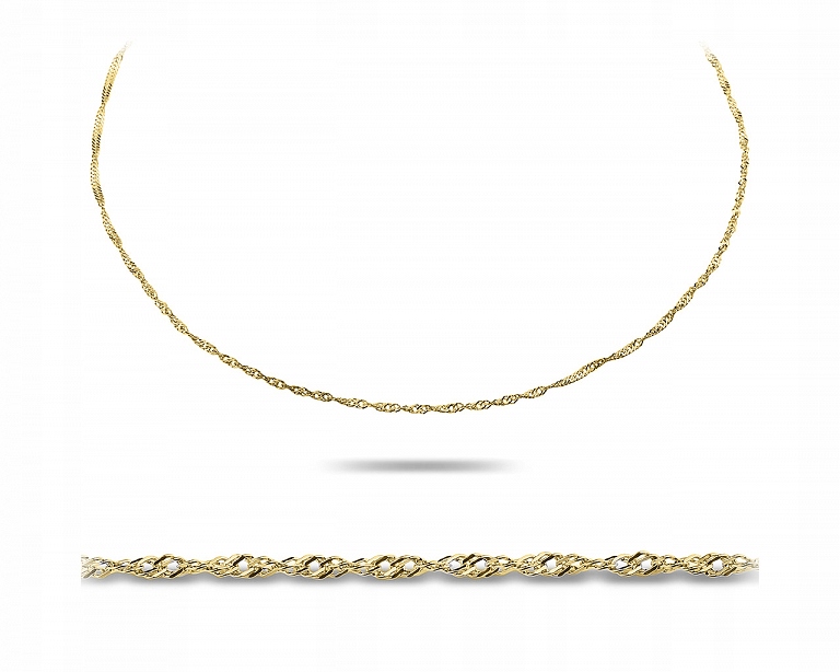

Łańcuszek złoty 585 14 karat splot singapur