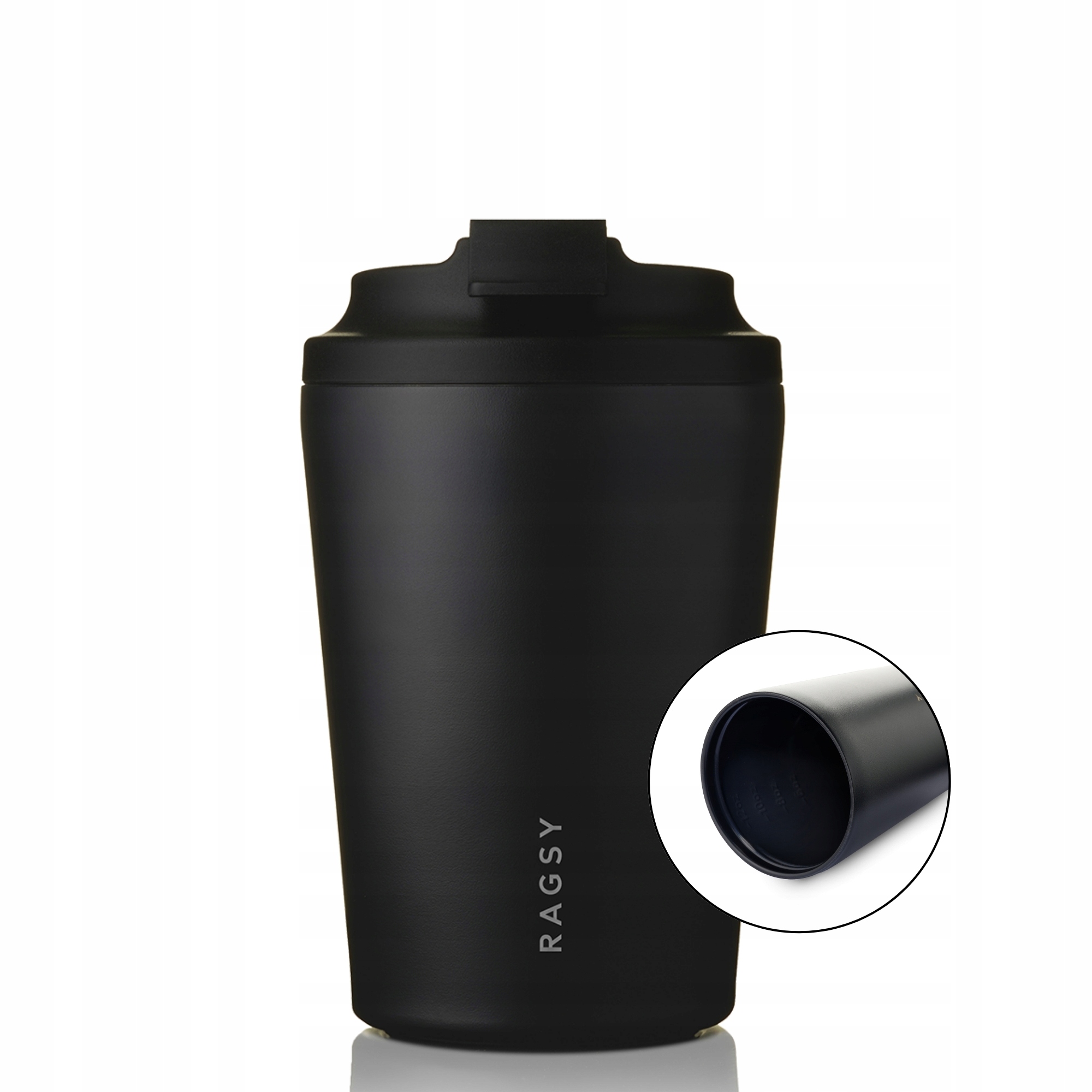 Kubek Termiczny Simply Cup z ceramicznym wnętrzem 340 ml Black Edition