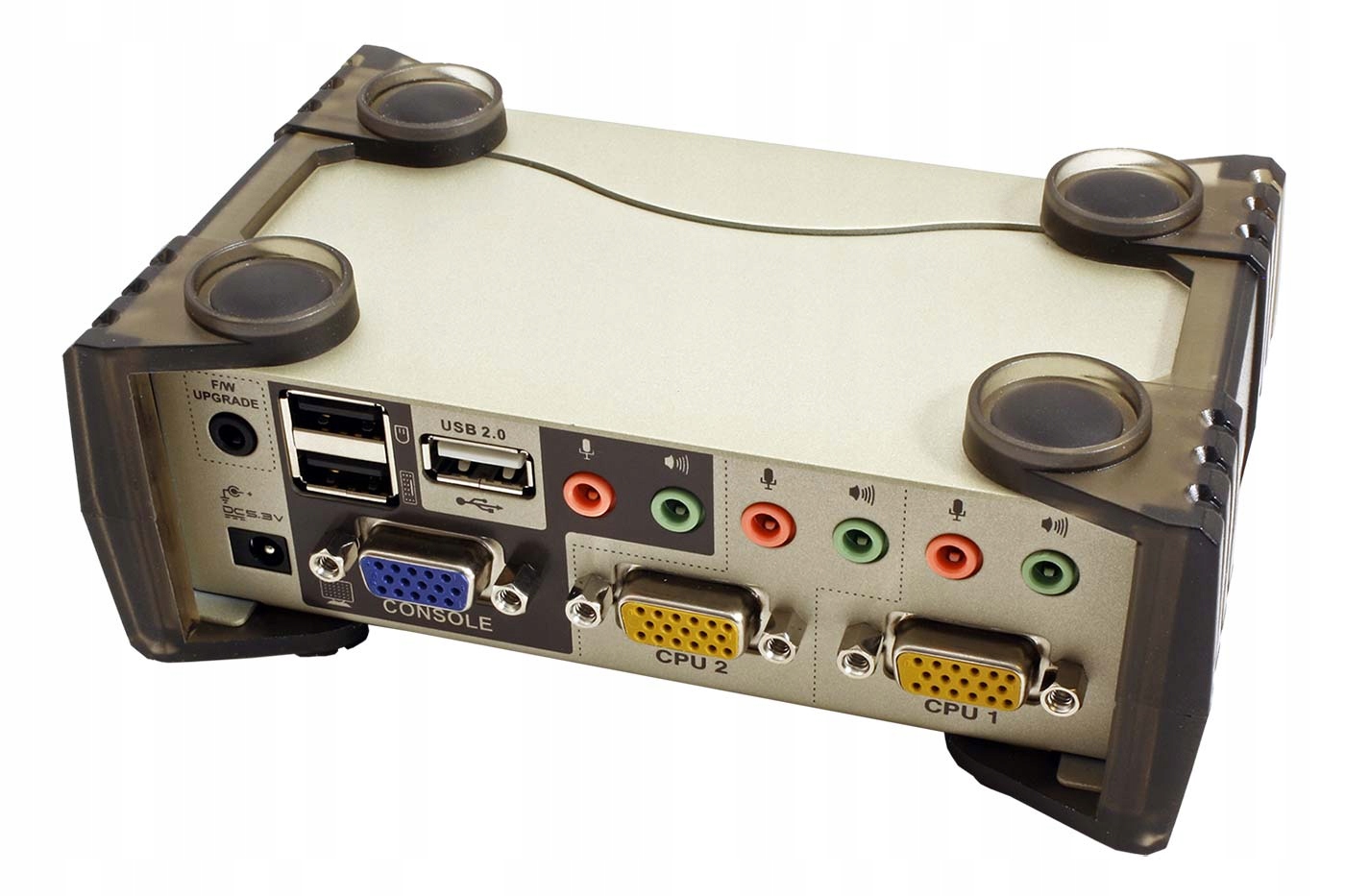 Aten Kvm přepínač(USB kláv. a Myš,VGA,Audio) 2:1,PS/2+USB,+2xUSB(CS-1732B)
