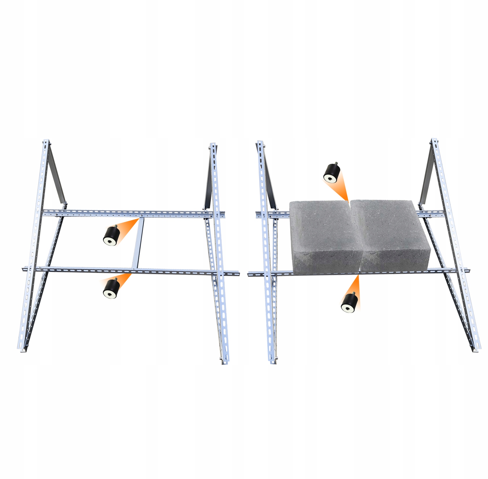 Trojúhelníky Pv 1180x525 0-90 Alu Balastový set 2x Fotovoltaický Panel+vibro