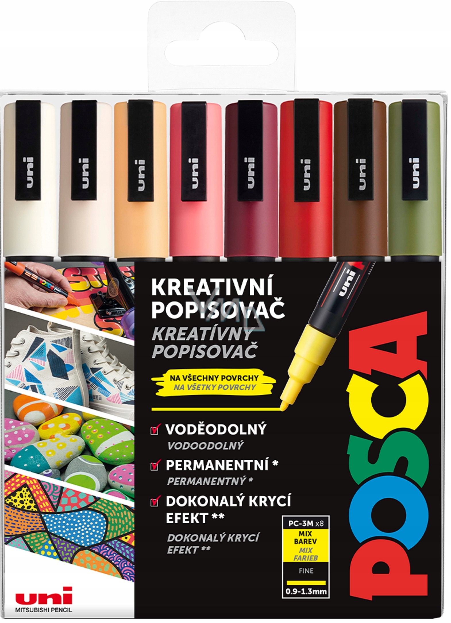 Posca Univerzální sada akrylátových popisovačů 0,9 1,3 mm Autumn mix zemi