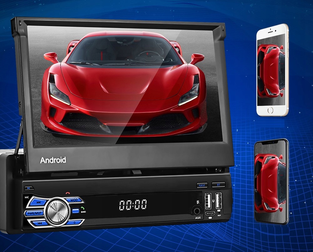 RADIO SAMOCHODOWE 1 DIN ANDROID 13 GPS USB WIFI 2GB RAM MIRROR LINK Rodzaje odtwarzanych nośników USB