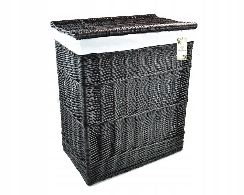 Koš na prádlo Kufřík proutěný 50x30 H65 cm Polský